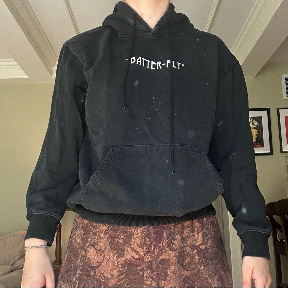 Culture 28 Black Hoodie with White Tag